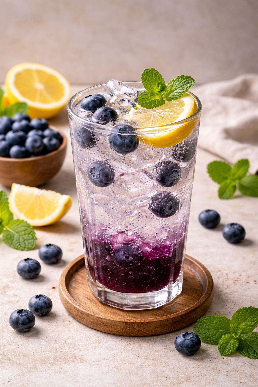 blueberry fruit soda